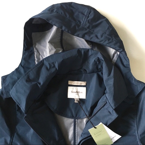 NWT Goodfellow & Co Navy Blue Raincoat Jacket - Picture 5 of 8